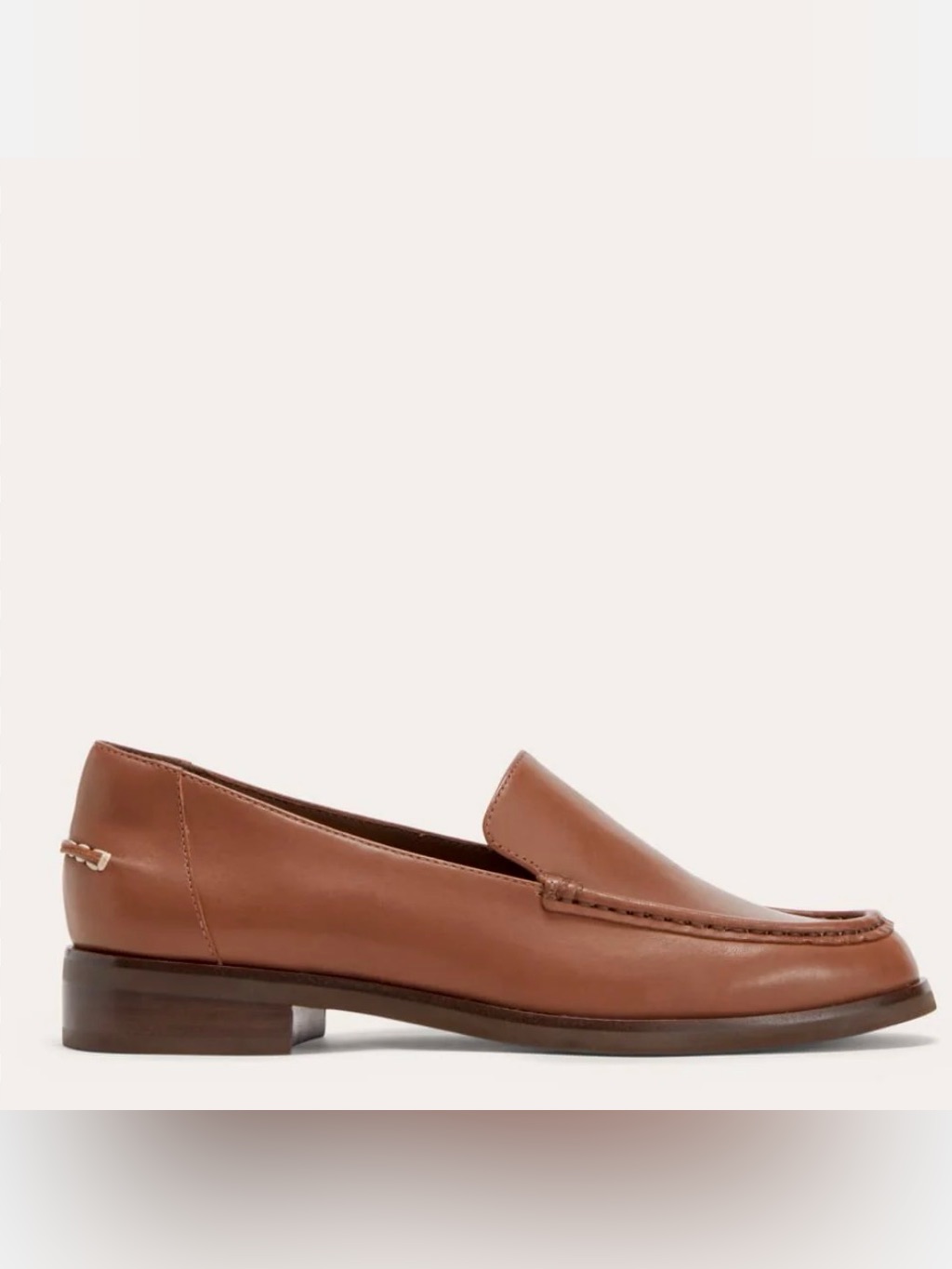 Everlane Women's Tan Leather Slip-On Loafers